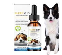 Dog Sleep Aid - 60ml Calming Supplement for Anxietys Reliefs | Natural Dog Health Formula for Relaxation Sleep and Stress Reduction, Suitable for Daily Home Use, Travel, Senior Dogs, Recovery, Indoor