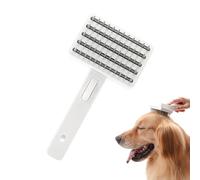 Dog Slicker Brush, Pet Grooming Tool, Shedding Dematting Comb, Gentle, Massage Bristles, Home Care and Shower Use, Soft Bristle Dog Brush, 7.48x3.94x1.77