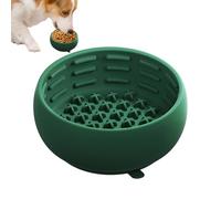 Dog Slow Bowl - Silicone Anti Choking Non-Slip Base | Small Slow Dog Bowls for Small Medium Pet Cat Indoor Outdoor Enrichment Feeding Training Healthy Eating, Soft Food Grade PU