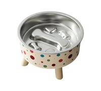 Dog Slow Feeder Bowl Stainless Steel - Elevated Anti Gulp Pet Bowl