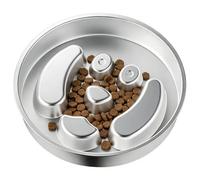 Dog Slow Feeder Bowl, Stainless Steel Interactive Lick Dish, Non