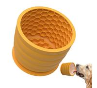 Dog Slow Feeder Lick Bowl, 620 ml Silicona Puppy Slow Alimentador, Microondas Safe Interactive Pets Puppy Slow Feeder, Slow Feeder Lick Bowl for Dogs, Suction Cups Slow Feeder, Puppy Slow Feeder for