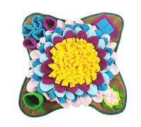 Dog Slow Feeder Mat - Interactive Plush Feeding Puzzle, Durable Nose Work Activity Blanket, Enrichment Training Accessory | Suitable For Dogs Puppies Cats Rabbits Mealtime Learning Play