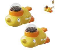 Dog Slow Feeder Puzzle Toy Interactive Duck Shaped, Treat Dispenser for Dogs and Cats, Puzzle Feeder Dog Bowl for Training, Mental Stimulation & Healthy Eating (2PCS)