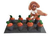 Dog Sniffing Mat, Carrot Foraging Mat, Sniffing Blanket, Dog Digging Mat, Interactive Dog Mat, Plush Carrot Mat, Interactive Dog Sniffing Mat with Plush Carrots for Feeding 50 x 25 cm