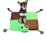 Dog Sniffing Mat, Colorful Bunny Feeding Pad, Interactive Slow Feeding Sniffing Mats for Training Dog and Puppy with Pull Rope and Food Leaking Ball, Convenient Cleaning