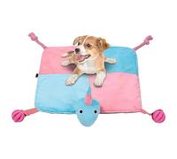 Dog Sniffing Mat, Colorful Bunny Feeding Pad, Interactive Slow Feeding Sniffing Mats for Training Dog and Puppy with Pull Rope and Food Leaking Ball, Convenient Cleaning