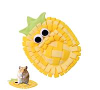 Dog Sniffing Mat - Pineapple Fruit-Shaped Puppy Puzzle Toy, Interactive Slow Feeder Enrichment Pad for Medium and Large Breeds; Snuffle Mat for Training, Mental Stimulation, Playing at Home, Indoor Ro