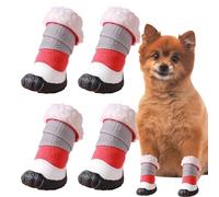 Dog Snow Boots | Warm Boots for Cold Weather | Anti-Slip Dog Shoes Waterproof Dog Booties for Snow, Beach, Hiking, Camping Warm Dog Snow Boots