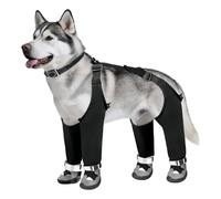 Dog Snow Pants - Impermeable Fabric 30 cm Size, Waterproof Dog Boots, Breathable Comfort | Secure Grip Pet Winter Wear, Anti Slip Shoes For Walking, Camping, Travel, Night Outings
