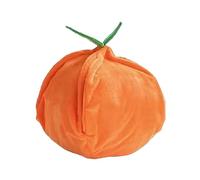 Dog Snuffle Mat, Orange Pet Sniffing Pad, Plush Interactive Squeaky Feeder Puzzle, Crumpled Paper Design for Large, Medium, and Senior Breeds, 1 Piece