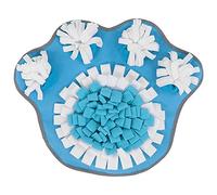 Dog Snuffle Pad | Interactive Feeding Toy & Treat Holder for Smell Training/Slow Eating | Secure Flannel Mat with Elastic Strap | Machine Washable