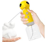 Dog Soap Dispenser, Automatic Pet Shampoo, Clog Resistant Foam Pump Bottle, Pet Bath Washing Tool, 250ml Size, 16cm Height, Easy Press Grooming Foam Bottle for Home Bathtub Garden Camping Bathroom Use