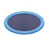 Dog Splash Pad, Summer Water Toys, Outdoor Pet Play Mat, Non-Slip PVC Outer, Cooling Spray Feature, Backyard Camping Beach Fun, 78.74x78.74 Inches, Blue Color, 1 Piece