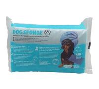 Dog Sponge Esponja Jabonosa Desechable de Un Solo Uso con Champú de Avena para Perros. Esponja de Baño y Limpieza de Almohadillas para Todo Tipo de Canes. 10 Unidades