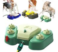 Dog Sprinkler Paw Activated, Paw-Activated Large Dog Water Fountain with Adjustable Spray Pet Water Toy, Doց Sprinkler for Outdoor, Outside Doց Sprinkle Toy for Play and Drinking (Green)
