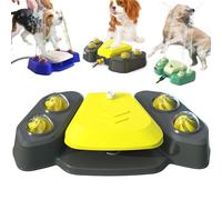 Dog Sprinkler Paw Activated, Paw-Activated Large Dog Water Fountain with Adjustable Spray Pet Water Toy, Doց Sprinkler for Outdoor, Outside Doց Sprinkle Toy for Play and Drinking (Yellow)