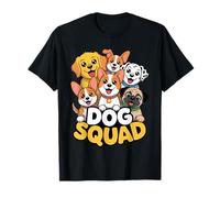 Dog Squad Cute Dogs Friends Pet Lover Happy Puppy Vibes Camiseta