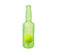 Dog Squeaky Toy, Bottle Chew Ball, Tennis Interactive Toy, Puppy Teething Toys, Sturdy Rubber Sound Toys Stress Relief Training Exercise Indoor Outdoor Swimming Bath for Aggressive Chewer Puppies Dogs