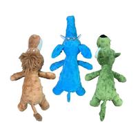 Dog Squeaky Toys, Plush Chewing Sound Interactive Puppy Teething Toy Set, Soft Bite Resistant Pet Enrichment Doll, Safe Training Play Activity Toy for Home Outdoor Indoor Exercise Family Fun Use