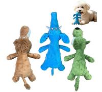 Dog Squeaky Toys, Soft Plush Chewing Sound Interactive Puppy Teething Toy for Training Enrichment and Behavior Development, Durable Stuffed Bite Resistant Design Pet Play Doll for Indoor Outdoor