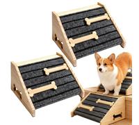 Dog Stair Ramp, Anti Slip Pet Ramp, Portable Wooden Dog Steps