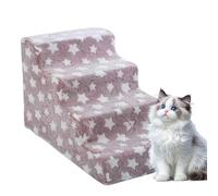 Dog Stairs Cat Steps Pet Ramp Small Dog Puppy Kitten Staircase Indoor Sofa Bed Window Ramp Living Room Bedroom Study Portable Foldable Detachable High Density Non Slip Pet Accessories Small Dogs Cats