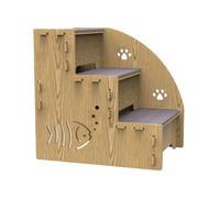 Dog Stairs for Small Dogs - Dog Sofa Climbing Steps | 3-Step Pet Kitten Ramp For Sofa | Dog Steps Wooden Kitten Wooden Stairs | Pet Ramps Stairs Dog Stairs Steps Suitable for Small Dogs, Cats