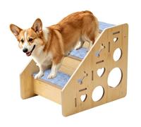 Dog Stairs for Small Dogs Non-Slip Wooden Climbing That Lowers Joint Press | Dog Steps for Sofa Bed Indoor Bedside Car Older Puppy Small that lowers joint pressure. Each step