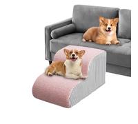 Dog Stairs - Pet High Bed Ramp | Indoor Cat Step Ladder With Removable Washable Cover, Non Slip Puppy Couch Climbing Support For SUV Truck Bedroom Chair Sofa Living Room Indoor Outdoor Small Pet Acces
