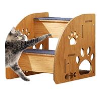 Dog Steps for Bed, Indoor Wooden Pet Stairs with Non-Slip, Stable Cat and Dog Climbing Steps for High Beds, Ideal Pet Supply for Small Pets, Home Use, and Senior Animals