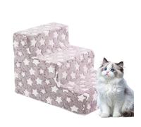 Dog Steps, Pet Stairs, Removable Cat Ladder, Non Slip Climbing Ramp, Washable Lightweight for Small Dogs and Cats to Reach Sofa Bedroom Sills Safely, 15.35x12.99x11.42 Inches