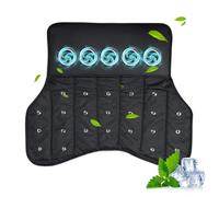 Dog Stroller Mat - 3-Speed Breathable Cushion, Pet Cool Blanket with Integrated Low-Noise Cooling Fans, Pressure-Relieving Memory Foam, USB-Powered Ventilation for Indoor Outdoor Home Travel Walking