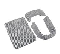 Dog Stroller Mat, Guard Liner, Washable Anti-Slip Cushion with Waterproof, Soft Pillow Design for Comfort, Cats and Small Pets in Carts, Outdoor Walks, Travel Black, Blue