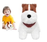 Dog Stuffed Animal, Highland Terrier Puppy Plush, PP Cotton Material, Cute Soft Throw Pillow, Animal Doll, Home Bedroom Decor, Store Display, 9.84in, Collectible Gift, Charming Home
