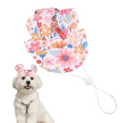 Dog Sun Hat, Colorful Kitten Cap with Ear Holes, Breathable Cooling Bucket Headwear, Lightweight Pet Accessory, Ideal for Outdoor Walks, Travel, Summer Outings, UV Protection