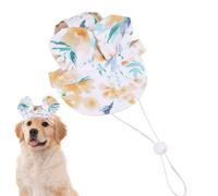 Dog Sun Hat, Colorful Kitten Cap with Ear Holes, Breathable Cooling Bucket Headwear, Lightweight Pet Accessory, Ideal for Outdoor Walks, Travel, Summer Outings, UV Protection
