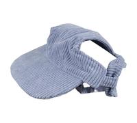 Dog Sun Hat with Sun Protection | Breathable & Adjustable Pet Hat for Outdoor Travel/Camping/Hiking | Corduroy Fabric with Ear Holes (L)