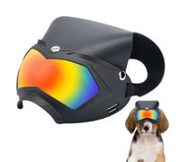 Dog Sunglasses, Dustproof Cat Sunglasses Hat, 7.09x4.72 inches Shock-Resistant Dogs Helmet, Removable Pet Accessories, Eye Protection for Outdoor Camping, Summer and Festivals