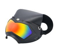 Dog Sunglasses, Dustproof UV Protection Cat Hat, Shock-Resistant Pet Helmet with Adjustable Strap, Removable Accessories for Outdoor Travel, Camping, Summer, Festivals 7.09x4.72in