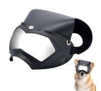 Dog Sunglasses, Dustproof UV Protection, Shock Resistant Helmet, Adjustable Strap Secure Fit, Removable Pet Accessories, Great for Outdoor Camping, Summer Festivals and Travel