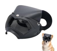 Dog Sunglasses Hat, Dustproof UV Goggles, Shock-Resistant Helmet, Adjustable Strap Fit, Removable Pet Gear, Ideal for Outdoor Camping, Summer Adventures, Festivals