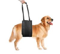 Dog Support Sling, Reflective Pet Walking Assist Harness, Ajustable Back Leg Mobility Support Strap, Safe Pet Lifting Aid Tool for Injured Outdoor Walking Recovery Assistance Small to X-Large