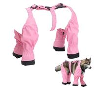 Dog Suspender Booties, Dog Paw Booties, Anti Slip Dog Shoes, Adjustable Dog Boots, Dog Suspender Booties Anti-Slip Dog Boots with Adjustable Straps for Small and Medium Dogs