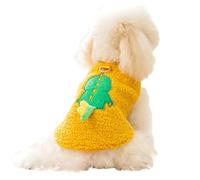 Dog Sweater Plush, Warm Dog Sweater Plush - Pullover Dog Coat with Harness Ring, Sleeveless Cozy Snow Vest for Small Dogs and Cats, Winter Pet Apparel for Cold Weather, Soft and Comfortable