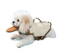 Dog Swim Vest, Adjustable 50N Buoyancy Quick-Drying, 17.71-23.22 Inch Safety Device with Accent, Lifesaver Coat Tool with Detail, Home Accessories for Puppy Small Medium Large Breeds Boating Pool Sea