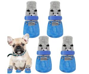 Dog Tab Protector, No Lip Perros Para Perros, Transpirable No Slip Zapatos Para Calcetines Flexibles Para Mascotas, Para Suelos De Madera, Alfombras,