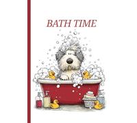 Dog takes a shower: Work Notebook, Funny Office Gift for Women, Coworker, Boss, Secret Santa Gag Gift (Blank Lined Journal)