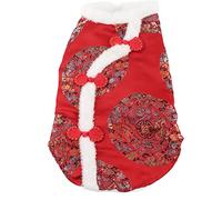 Dog Tang Suit Chino Año Nuevo Festival Disfraz de Perros Festivales para Perros pequeños para Perros y Gatos pequeños (SG)