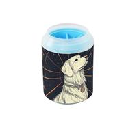 Dog Tarot - Limpiador y masajeador reutilizable para perros con cepillo de silicona suave, kit de limpieza de pies de mascotas para gatos y perros